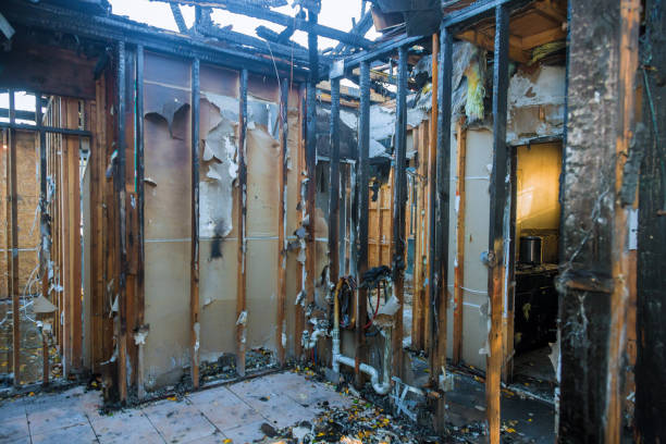 Professional Fire Damage Repair technician working in Somerset, NJ